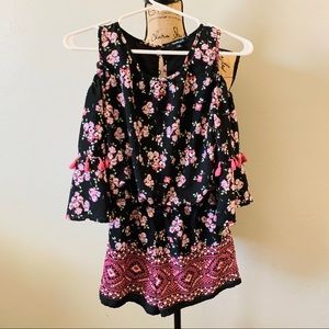 Takara Girls Floral Romper